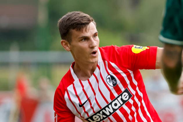 Yannik Engelhardt, SC Freiburg, 16, Austria, soccer, friendly match, 2026–2027, vs., July 31, 2026, Schruns Soccer Field, Austria Copyright: xGrantxHubbsx