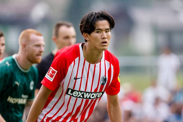 Keisuke Goto, SC Freiburg, 42, Austria, soccer, friendly match, 2026–2027, vs., July 31, 2026, Schruns Soccer Field, Austria Copyright: xGrantxHubbsx