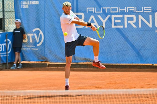 Men s Tennis 1st Bundesliga: TC Augsburg Siebentisch vs. TK GW Mannheim, July 31, 2026, AUGSBURG, GERMANY, July 31. Pictured: Jerome KYM of TC GW Mannheim during the Men’s 1st Bundesliga match between TC Augsburg and TK GW Mannheim on Matchday 6. Copyright: xBEAUTIFULxSPORTS Goldbergx