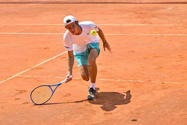Men s Tennis 1st Bundesliga: TC Augsburg Siebentisch vs. TK GW Mannheim, July 31, 2026, AUGSBURG, GERMANY, July 31. Pictured: Niels McDONALD of TC GW Mannheim during the Men’s 1st Bundesliga match between TC Augsburg and TK GW Mannheim on Match Day 6. Copyright: xBEAUTIFULxSPORTS Goldbergx