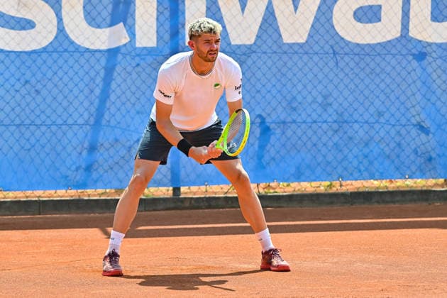 Men s Tennis 1st Bundesliga: TC Augsburg Siebentisch vs. TK GW Mannheim, July 31, 2026, AUGSBURG, GERMANY, July 31. Pictured: Jerome KYM of TC GW Mannheim during the Men’s 1st Bundesliga match between TC Augsburg and TK GW Mannheim on Matchday 6. Copyright: xBEAUTIFULxSPORTS Goldbergx