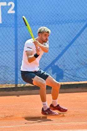 Men s Tennis 1st Bundesliga: TC Augsburg Siebentisch vs. TK GW Mannheim, July 31, 2026, AUGSBURG, GERMANY, July 31. Pictured: Jerome KYM of TC GW Mannheim during the Men’s 1st Bundesliga match between TC Augsburg and TK GW Mannheim on Matchday 6. Copyright: xBEAUTIFULxSPORTS Goldbergx