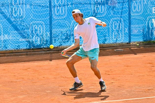 Men s Tennis 1st Bundesliga: TC Augsburg Siebentisch vs. TK GW Mannheim, July 31, 2026, AUGSBURG, GERMANY, July 31. Pictured: Niels McDONALD of TC GW Mannheim during the Men’s 1st Bundesliga match between TC Augsburg and TK GW Mannheim on Match Day 6. Copyright: xBEAUTIFULxSPORTS Goldbergx