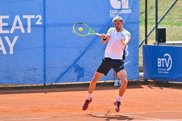 Men s Tennis 1st Bundesliga: TC Augsburg Siebentisch vs. TK GW Mannheim, July 31, 2026, AUGSBURG, GERMANY, July 31. Pictured: Jerome KYM of TC GW Mannheim during the Men’s 1st Bundesliga match between TC Augsburg and TK GW Mannheim on Matchday 6. Copyright: xBEAUTIFULxSPORTS Goldbergx
