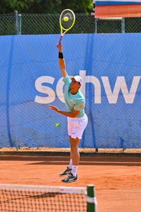 Men s Tennis 1st Bundesliga: TC Augsburg Siebentisch vs. TK GW Mannheim, July 31, 2026, AUGSBURG, GERMANY, JULY 31. Pictured: Nino SERDARUSIC of TC Augsburg during the Men’s 1st Bundesliga match between TC Augsburg and TK GW Mannheim on Matchday 6 Copyright: xBEAUTIFULxSPORTS Goldbergx