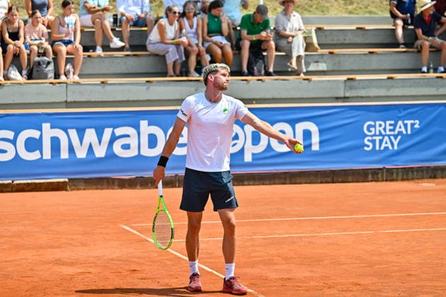 Men s Tennis 1st Bundesliga: TC Augsburg Siebentisch vs. TK GW Mannheim, July 31, 2026, AUGSBURG, GERMANY, July 31. Pictured: Jerome KYM of TC GW Mannheim during the Men’s 1st Bundesliga match between TC Augsburg and TK GW Mannheim on Matchday 6. Copyright: xBEAUTIFULxSPORTS Goldbergx