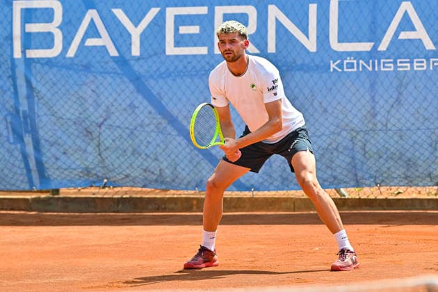 Men s Tennis 1st Bundesliga: TC Augsburg Siebentisch vs. TK GW Mannheim, July 31, 2026, AUGSBURG, GERMANY, July 31. Pictured: Jerome KYM of TC GW Mannheim during the Men’s 1st Bundesliga match between TC Augsburg and TK GW Mannheim on Matchday 6. Copyright: xBEAUTIFULxSPORTS Goldbergx