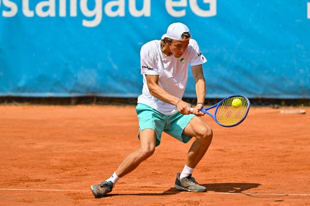 Men s Tennis 1st Bundesliga: TC Augsburg Siebentisch vs. TK GW Mannheim, July 31, 2026, AUGSBURG, GERMANY, July 31. Pictured: Niels McDONALD of TC GW Mannheim during the Men’s 1st Bundesliga match between TC Augsburg and TK GW Mannheim on Match Day 6. Copyright: xBEAUTIFULxSPORTS Goldbergx