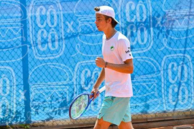 Men s Tennis 1st Bundesliga: TC Augsburg Siebentisch vs. TK GW Mannheim, July 31, 2026, AUGSBURG, GERMANY, July 31. Pictured: Niels McDONALD of TC GW Mannheim during the Men’s 1st Bundesliga match between TC Augsburg and TK GW Mannheim on Match Day 6. Copyright: xBEAUTIFULxSPORTS Goldbergx