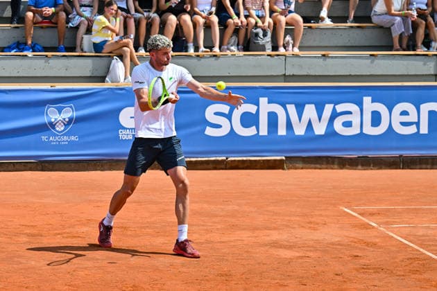 Men s Tennis 1st Bundesliga: TC Augsburg Siebentisch vs. TK GW Mannheim, July 31, 2026, AUGSBURG, GERMANY, July 31. Pictured: Jerome KYM of TC GW Mannheim during the Men’s 1st Bundesliga match between TC Augsburg and TK GW Mannheim on Matchday 6. Copyright: xBEAUTIFULxSPORTS Goldbergx