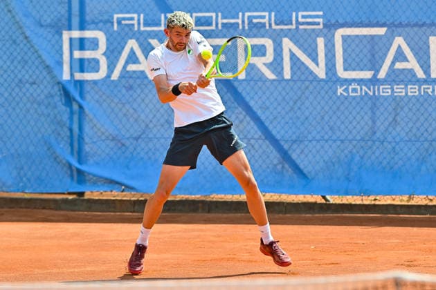Men s Tennis 1st Bundesliga: TC Augsburg Siebentisch vs. TK GW Mannheim, July 31, 2026, AUGSBURG, GERMANY, July 31. Pictured: Jerome KYM of TC GW Mannheim during the Men’s 1st Bundesliga match between TC Augsburg and TK GW Mannheim on Matchday 6. Copyright: xBEAUTIFULxSPORTS Goldbergx