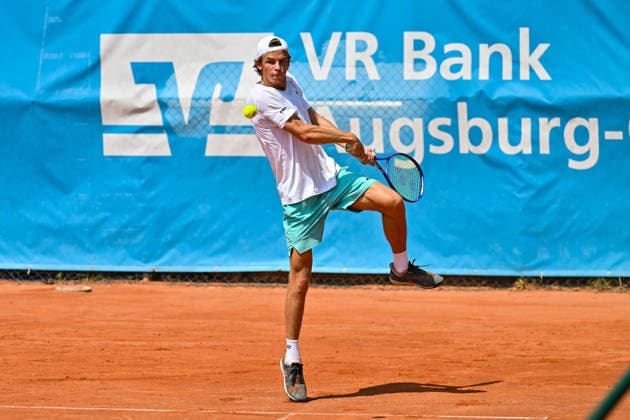 Men s Tennis 1st Bundesliga: TC Augsburg Siebentisch vs. TK GW Mannheim, July 31, 2026, AUGSBURG, GERMANY, July 31. Pictured: Niels McDONALD of TC GW Mannheim during the Men’s 1st Bundesliga match between TC Augsburg and TK GW Mannheim on Matchday 6. Copyright: xBEAUTIFULxSPORTS Goldbergx