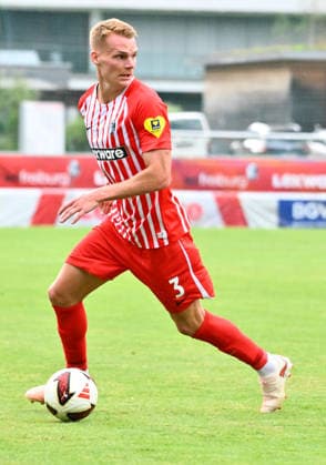 July 31, 2026 Soccer Season 2026–2027 Exhibition Match Friendly Match Preseason Match SC Freiburg SpVgg Greuther Fürth Kleeblatt Sports Photo by Zink xwoxzix; regulations prohibit any use of photographs as image sequences and or quasi-video; for editorial use only. Philipp LienHart 3, SC Freiburg