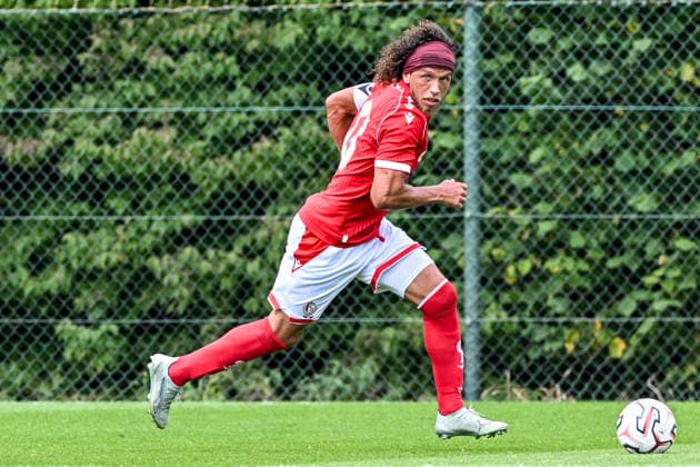 260731 Standard de Liege vs Arminia Bielefeld Marlon Fossey (13) of Standard CL during a friendly soccer game in the preparations ahead of the Jupiler Pro League season 2026 - 2027 between Standard de Liege and Arminia Bielefeld from Germany on July 31 , 2026 in Liege, Belgium. (Photo by Stijn Audooren Isosport) Liege SL16 Football Campus Liege Belgium  Copyright: xIsosportxStijnxAudoorenx