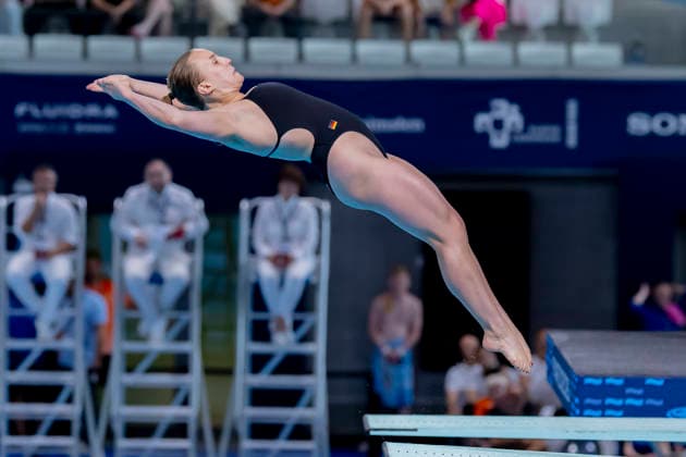 France, Paris, Centre Aquatique Olympique Metropole du Grand Paris, July 31, 2026, European Aquatics Junior Championships – Swimming, Day 1: Mixed Team Event Final, Lena Corona Hentschel of Germany Photo by Eibner Pressefoto Tino Henschel European Junior Aquatics Championships – Swimming, Day 1 Mixed Team Event Final, Paris Copyright: xEibnerxPressefotox
