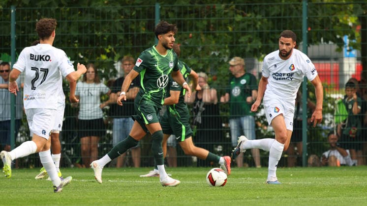 VfL vs. SC Telstar, Friendly Match in Wolfsburg, July 31, 2026, Soccer, Men s, 2026–2027 Season, Friendly Match, VfL Wolfsburg vs. SC Telstar, Muhammed Damar, VfL Wolfsburg, VW Arena, Germany