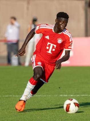 Bayern s 39 Bara Sapoko NDIAYE Soccer, Rottach Egern FC Bayern 0 15 Soccer, FC Rottach Egern FC Bayern Munich, Friendly Match, Preseason Match for the 2026–2027 Season, on July 30, 2026, in Rottach Egern, S P O R T P L A T Z, Germany Source Copyright Credit Oryk HAIST xFUSSBALL-BAYERNx