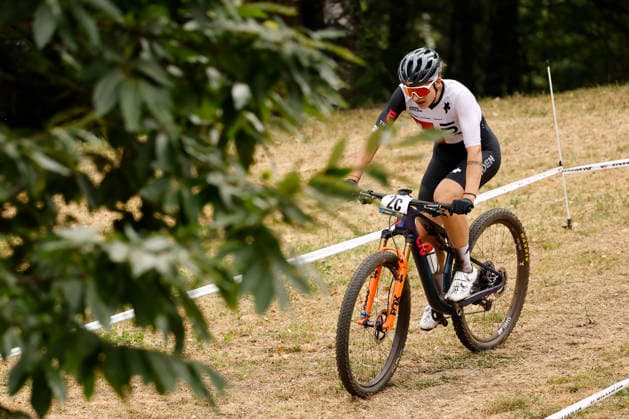 July 31, 2026, Monteceneri, Monte Ceneri, 2026 UEC MTB European Championship XCR Team Relay Final—cross-country team relay—Ronja Blöchlinger 2C SUI, Elite Women in the lead, Monteceneri, Monte Ceneri, Ticino, Switzerland Copyright: xJustPictures.ch FrancescoxMinghettix jp-en-FrMi-_NG_0252