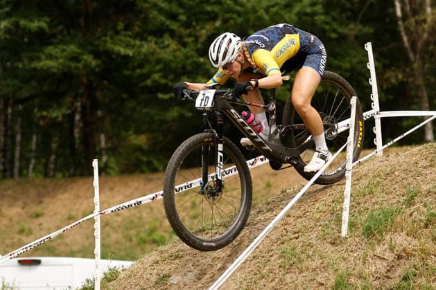 July 31, 2026, Monteceneri, Monte Ceneri, 2026 UEC MTB European Championship XCR Team Relay Final—Cross-Country Team Relay: Mariia Sukhopalova 7D UKR, U23 Women, Monteceneri, Monte Ceneri, Ticino, Switzerland Copyright: xJustPictures.ch FrancescoxMinghettix jp-en-FrMi-_NG_0389
