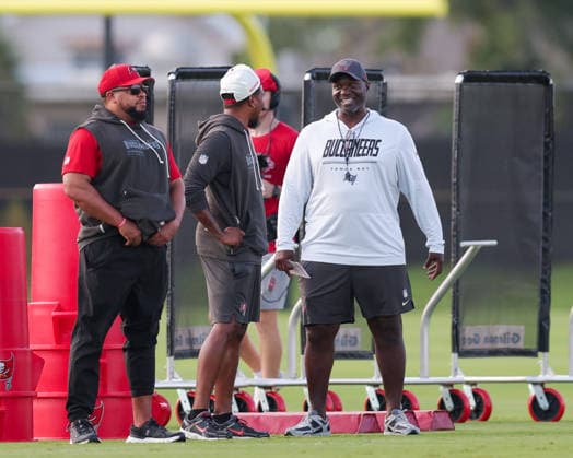 July 31, 2026: Tampa Bay Buccaneers head coach Todd Bowles during training camp at AdventHeath Training Center in Tampa, FL. Taylor McFee CSM Tampa USA - ZUMAc04_ 20260731_zma_c04_060 Copyright: xTaylorxMcfeex
