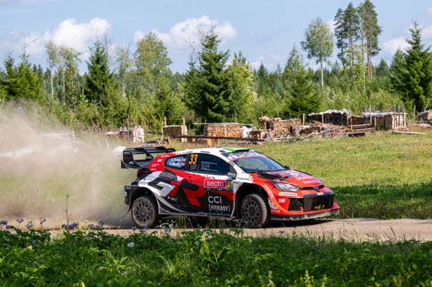 IPA87139508 - Elfyn Evans (GBR) and Scott Martin (GBR) in a Toyota GR Yaris Rally1 from Toyota Gazoo Racing WRT in action during the FIA WRC, Motorsport Rallye, WM SECTO RALLY FINLAND in Jyväskylä, Finland, July 30–August 2, 2026.  Copyright: xFedericoxManoni IPAxSportx xx 87139508