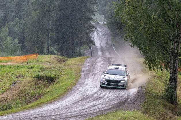 IPA87139515 - Robert Virves (EST) and Jakko Viilo (EST) in a Skoda Fabia RS Rally2 from Toksport WRT in action during the FIA WRC, Motorsport Rallye, WM SECTO RALLY FINLAND in Jyväskylä, Finland, July 30–August 2, 2026. Copyright: xFedericoxManoni IPAxSportx xx 87139515