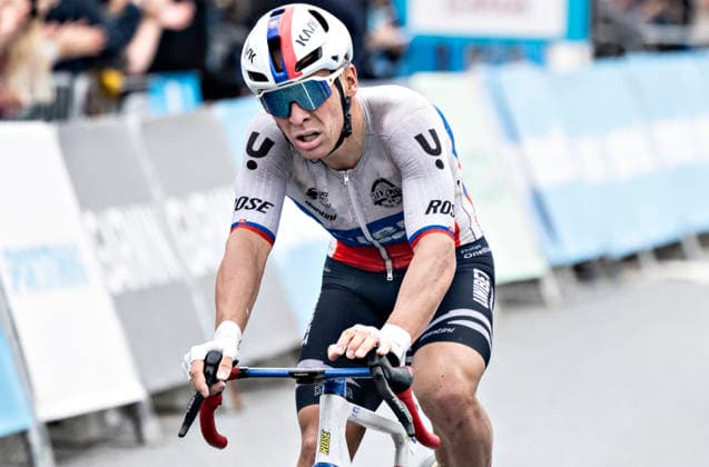 DENMARK PostNord Danmark Rundt Stage 3 Lukas Kubies finished second on Stage 3 of the PostNord Danmark Rundt on Friday, July 31, 2026. The stage is 202.9 kilometers long and runs from Fredericia to Vejle. Photo: Henning Bagger, Ritzau Scanpix, Vejle, Denmark  Copyright: HenningxBagger HenningxBaggerx spdk20260731-184614-L