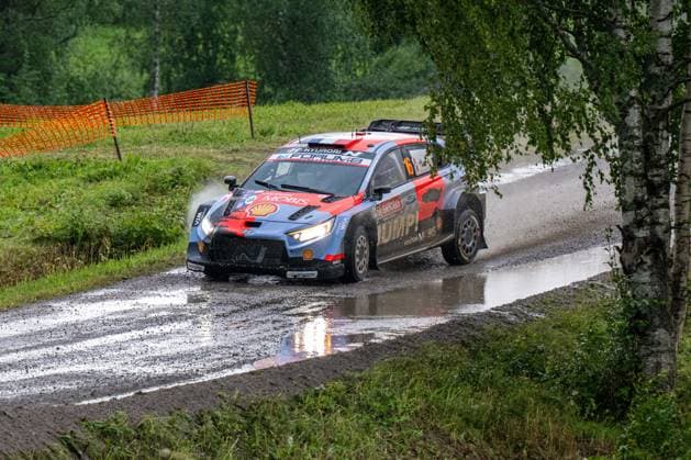 MOTORSPORTS - Rally - 2026 WRC, Motorsport Rallye, WM Rally Finland Photo by IPA ABACAPRESS.COM87139511 - Adrien Fourmaux (FRA) and Alexandre Coria (FRA) in a Hyundai i20 N Rally1 from the Hyundai Shell Mobis World Rally Team in action during the FIA WRC SECTO RALLY FINLAND in Jyväskylä, Finland, July 30–August 2, 2026. Finland Finland  Copyright: xIPAxSport ABACAx