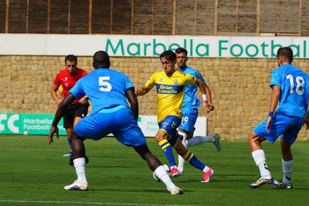 Ivan Medina of Las Palmas during the friendly match between Las Palmas UD and Neom SC played at the Marbella Football Center on July 31, 2026, in Spain Copyright: xCristobalxOrtegax xAgenciaxLOFx