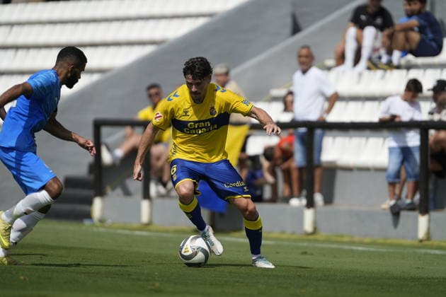 Sergio Ruiz of Las Palmas during the friendly match between Las Palmas UD and Neom SC played at the Marbella Football Center on July 31, 2026, in Spain Copyright: xCristobalxOrtegax xAgenciaxLOFx