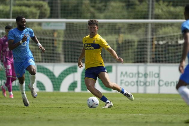 Juanma Herzog of Las Palmas during the friendly match between Las Palmas UD and Neom SC played at the Marbella Football Center on July 31, 2026, in Spain Spain Copyright: xCristobalxOrtegax xAgenciaxLOFx
