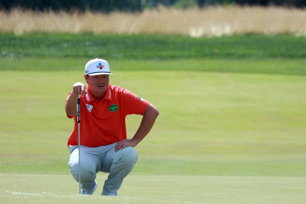 U.S. Senior Open Championship DETROIT, MICHIGAN - JULY 31: Sungjae Im of Jeju-do, Korea lines up his putt on the 17th green during the second round of the Rocket Classic 2026 at the Detroit Golf Club in Detroit, Michigan, USA, July 31, 2026. Detoit Michian United States  Copyright: xAmyxLemusx originalFilename:lemus-ussenior260731_npXrL.jpg