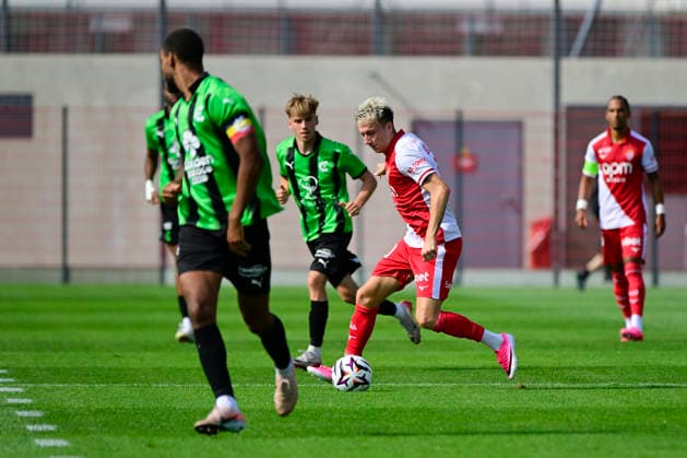 FOOTBALL : AS Monaco VS Cercle Bruges - 31 07 2026 Aleksandr Golovin (ASM) - Pre-season friendly between AS Monaco and Cercle Bruges, on July 31, 2026 at the AS Monaco Performance Center. La TurbieFrance  Copyright: xWilliamxCannarellax