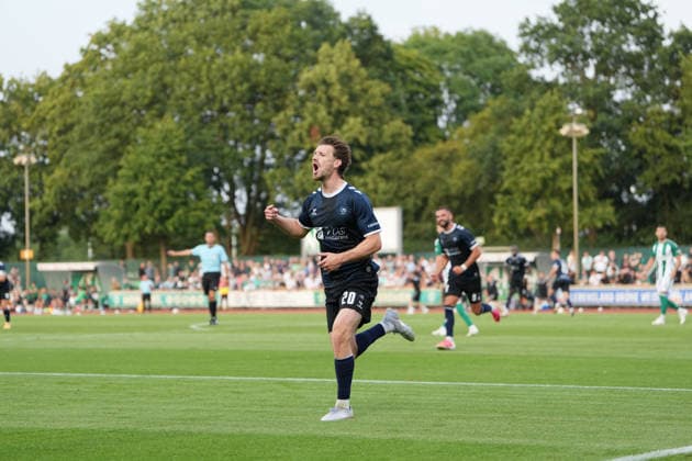 Soccer I Men s I 2026–2027 Season I Regionalliga Nord I Matchday 1 I SV Werder Bremen U23 vs. VfB Oldenburg I July 31, 2026 Goal by Marc Schröder 20, VfB Oldenburg, Bremen Stadium Grounds, Field 11, Bremen, Germany Copyright: xLobeca JonasxBoningx
