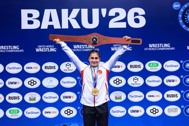 U17 Wrestling World Championships, 61kg Weight Class, Women s Gold: Ozdenur Ozmez (TUR) Copyright: xUnitedxWorldxWrestlingx xAmirrezx UWW-U17-WC-BAKU-2026
