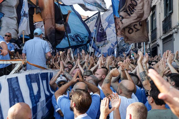 100th anniversary of SSC Napoli SSC Napoli s organized ultras base celebrates the 100th anniversary of the club s founding ABP18378 Copyright: xAntonioxBalascox