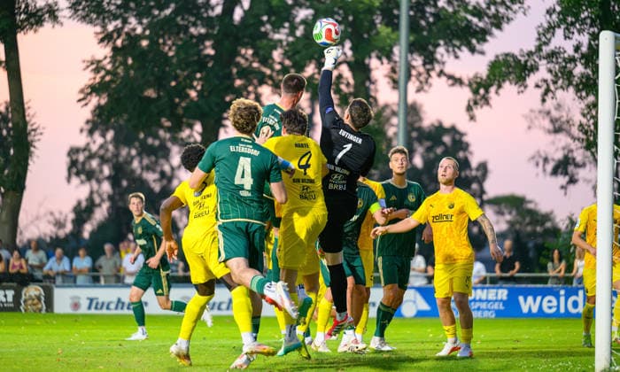 July 31, 2026 Soccer Season 2026–2027 Bavarian Regional League Matchday 02 SC Eltersdorf vs. DJK Vilzing JoTe xjoxtex Fabian Eutinger 1, DJK Vilzing