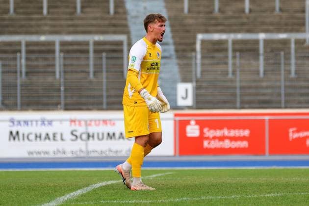 Regionalliga West Bonner SC Rot Weiß Oberhausen ** FOR EDITORIAL USE ONLY ** EDITORIAL USE ONLY ** p Goalkeeper Nicolas Glaus Bonner SC RWO Location Bonn, Sportpark Nord Date July 31, 2026 Germany North Rhine-Westphalia Bonn Copyright MichaxKorb Copyright: MichaxKorb doc86yk9ame43p45e63eg6 ,EDITORIAL USE ONLY Copyright: MichaxKorb