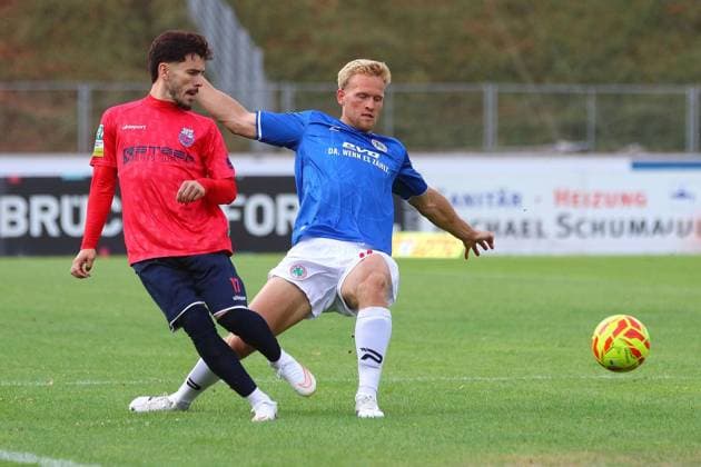 Regionalliga West Bonner SC Rot Weiß Oberhausen ** FOR EDITORIAL USE ONLY ** EDITORIAL USE ONLY ** p Diamant Berisha, Tim Böhmer Bonner SC RWO Location Bonn, Sportpark Nord Date July 31, 2026 Germany NRW Bonn Copyright MichaxKorb Copyright: MichaxKorb doc86yk96e0o5l1jyaivbrv ,EDITORIAL USE ONLY Copyright: MichaxKorb