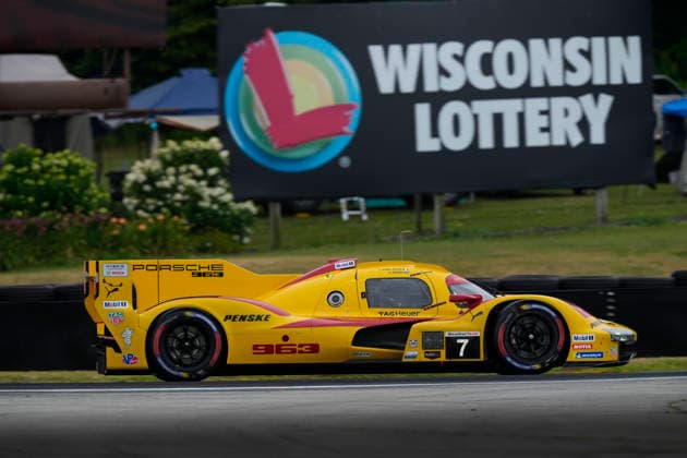 July 31, 2026, Elkhart Lake, Wisconsin, USA: The 7 Porsche Penske Motorsport Porsche 963 GTP, with the retro livery, driven by Felipe Nasr, Julien Andlauer during Free Practice 1 at Road America in Elkhart Lake, Wisconsin. Elkhart Lake USA - ZUMAd212 20260731_zsp_d212_013 Copyright: xRichardxDolex