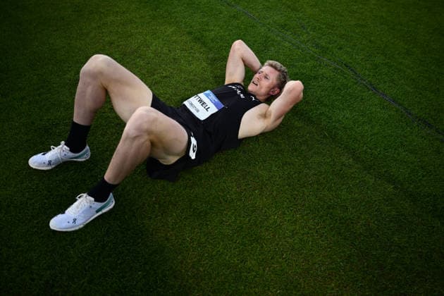 COM26 ATHLETICS, Max Attwell is a New Zealand reacts after finishing the Men™s Decathlon 1500m during during the Glasgow 2026 Commonwealth Games at Scotstoun Stadium in Glasgow, Scotland, Friday, July 31, 2026. ( NO ARCHIVING, EDITORIAL USE ONLY Glasgow United Kingdom  Copyright: xJOELxCARRETTx 20260801166777061663