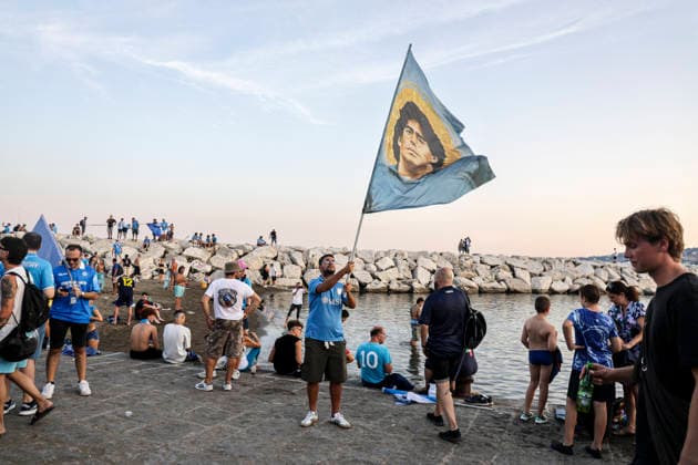 100th anniversary of SSC Napoli SSC Napoli s organized ultras base celebrates the 100th anniversary of the club s founding ABP19656 Copyright: xAntonioxBalascox