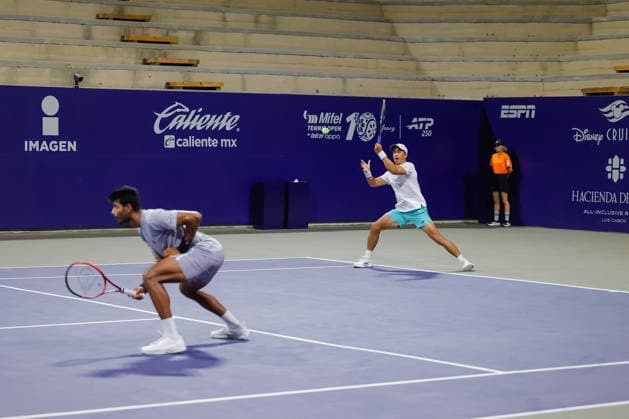 LOS CABOS TENNIS OPEN 2026 LOS CABOS TENNIS OPEN 2026 GONZALO ESCOBAR NIKI KALIYANDA VS. FINN REYNOLDS JAMES WATT 07 31 2026 LOS CABOS, MEXICO Action photo of Gonzalo Escobar and Niki Kaliyanda during the semifinal match at the 2026 Los Cabos Tennis Open at the Cabo Sports Complex in Baja California, Mexico Action photo of Gonzalo Escobar and Niki Kaliyanda, during a semifinal match at the 2026 Los Cabos Tennis Open held at the Cabo Sports Complex in Baja California, Mexico PHOTO BY IMAGENSHOP PHOTO AGENCY LOS CABOS BAJA CALIFORNIA MEXICO Copyright: xIMAGENSHOPxAGENCIAxFOTOGRAFICAx
