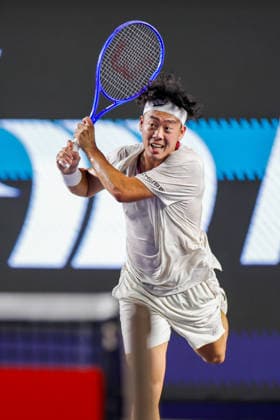 LOS CABOS TENNIS OPEN 2026 LOS CABOS TENNIS OPEN 2026 COLEMAN WONG VS ARTHUR GEA 07 31 2026 LOS CABOS, MEXICO Action photo of Coleman Wong of Hong Kong during the semifinal match at the 2026 Los Cabos Tennis Open at the Cabo Sports Complex in Baja California, Mexico Action photo of Coleman Wong of Hong Kong, during the semifinal match of the 2026 Los Cabos Tennis Open held at the Cabo Sports Complex in Baja California, Mexico PHOTO BY IMAGENSHOP PHOTO AGENCY LOS CABOS BAJA CALIFORNIA MEXICO Copyright: xIMAGENSHOPxAGENCIAxFOTOGRAFICAx