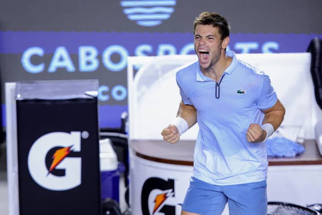 LOS CABOS TENNIS OPEN 2026 LOS CABOS TENNIS OPEN 2026 COLEMAN WONG VS ARTHUR GEA 07 31 2026 LOS CABOS, MEXICO Action photo of Arthur Gea of France during the semifinal match at the 2026 Los Cabos Tennis Open at the Cabo Sports Complex in Baja California, Mexico Action photo of Arthur Gea of France, during the semifinal match of the 2026 Los Cabos Tennis Open held at the Cabo Sports Complex in Baja California, Mexico PHOTO BY IMAGENSHOP PHOTO AGENCY LOS CABOS BAJA CALIFORNIA MEXICO Copyright: xIMAGENSHOPxAGENCIAxFOTOGRAFICAx