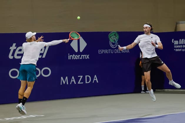 LOS CABOS TENNIS OPEN 2026 LOS CABOS TENNIS OPEN 2026 RYAN SEGGERMAN PATRICK TRHAC VS. ORLANDO LUZ RAFAEL MATOS 07 31 2026 LOS CABOS, MEXICO Action photo of Ryan Seggerman and Patrick Trhac during the semifinal match at the 2026 Los Cabos Tennis Open at the Cabo Sports Complex in Baja California, Mexico Action photo of Ryan Seggerman and Patrick Trhac, during the semifinal match of the 2026 Los Cabos Tennis Open held at the Cabo Sports Complex in Baja California, Mexico PHOTO BY IMAGENSHOP PHOTO AGENCY LOS CABOS BAJA CALIFORNIA MEXICO Copyright: xIMAGENSHOPxAGENCIAxFOTOGRAFICAx