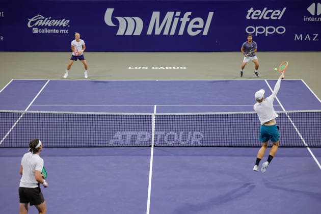 LOS CABOS TENNIS OPEN 2026 LOS CABOS TENNIS OPEN 2026 RYAN SEGGERMAN PATRICK TRHAC VS ORLANDO LUZ RAFAEL MATOS 07 31 2026 LOS CABOS, MEXICO Action photo of Orlando Luz and Rafael Matos during the semifinal match at the 2026 Los Cabos Tennis Open at the Cabo Sports Complex in Baja California, Mexico Action photo of Orlando Luz and Rafael Matos, during the semifinal match of the 2026 Los Cabos Tennis Open held at the Cabo Sports Complex in Baja California, Mexico PHOTO BY IMAGENSHOP PHOTO AGENCY LOS CABOS BAJA CALIFORNIA MEXICO Copyright: xIMAGENSHOPxAGENCIAxFOTOGRAFICAx