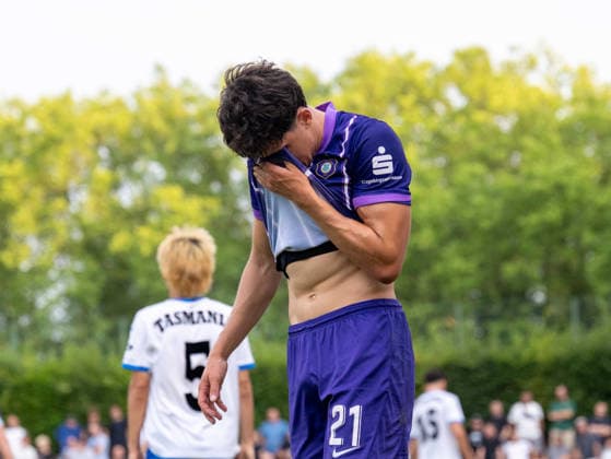 Soccer, Men s, 2026–2027 Season, Regionalliga Nordost, Matchday 2, SV Tasmania Berlin vs. FC Erzgebirge Aue, Maxim Burghardt (Aue), July 31, 2026, Copyright: xSebastianxRäppold MatthiasxKochx