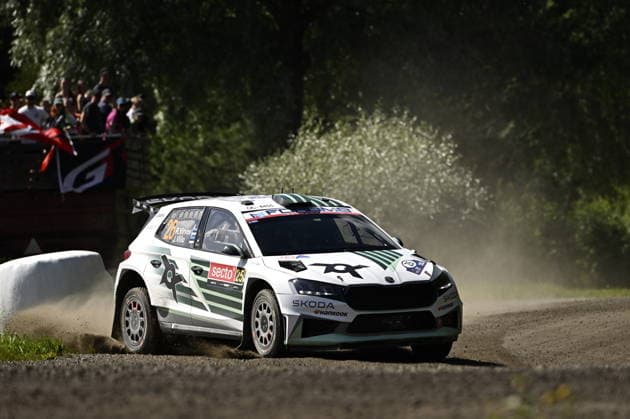 Robert Virves of Estonia during the special stage Leustu 1 at the WRC, Motorsport Rallye, WM Rally Finland in Jyväskylä, Finland on August 1, 2026. - RONI REKOMAA Jyväskylä Finland 2zzBtSYI220  Copyright: xRonixRekomaax 2zzBtSYI220