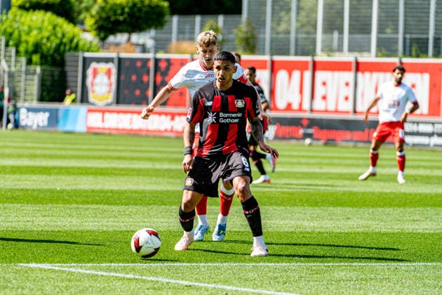 Friendly Match: Bayer 04 Leverkusen vs. Rot Weiss Essen, August 1, 2026, Ulrich Haberland Stadium, Leverkusen; Ezequiel Fernandez, Bayer 04 Leverkusen 6; Friendly Match: Bayer 04 Leverkusen vs. Rot Weiss Essen, August 1, 2026, Ulrich Haberland Stadium, Leverkusen Copyright: xBEAUTIFULxSPORTS Erlhofx